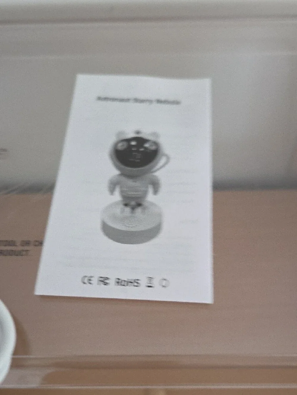 Astronaut Starry Nebula Projector Light - White...NIB